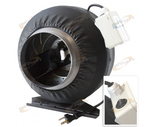 6" 2 SPEED CONTROL INLINE FAN DUCT TUBE EXHAUST BLOWER 440CFM